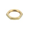 sourcing map G1/4 Lock Nut, Hex Brass Female Locknut for