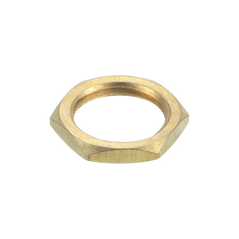 sourcing map G1/4 Lock Nut, Hex Brass Female Locknut for