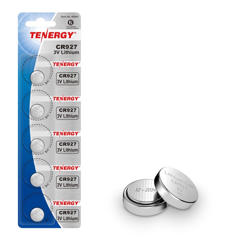 Tenergy CR927 3V Lithium Button Cell Battery, for Watches, Temperature
