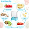 Upgraded Fruit Slicing Cup with Removable Blade & Push Plate