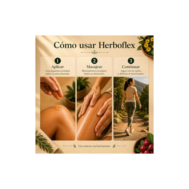 Herbolare Herboflex Aceite para Movilidad Muscular y Articular 50 ml