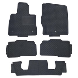 All Weather Custom Fit Floor Mats for 2020-2023 Ford Explorer Heavy Duty Floor Liner Fron & 2nd & 3rd Row Full Set Black