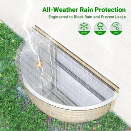Tredre"Cover with Confidence" Clear Polycarbonate Window Well Cover (41" L X 19" W) - UV Resistant, Debris Protection, Optimal Light Transmission for Basement and Outdoor Use