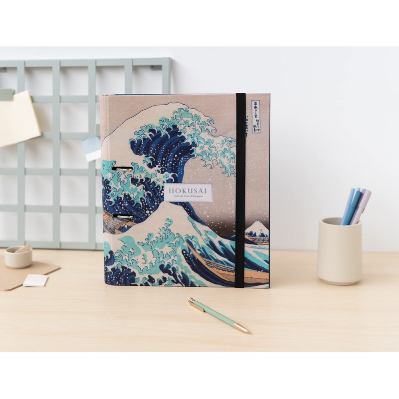Grupo Erik Hokusai Ring Binder, 2 Rings, Japanese Art, Folder