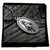 Spanish Version Miraculous Medal, 1 1/8 Inch, 30" Stainless Steel