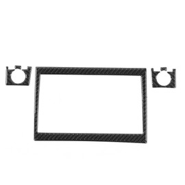 5pcs CD Radio Navigation Panel Trim Frame Carbon Fiber Sticker Decoration Fit for Prius 2012-2015