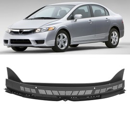 FSHero Riding Windshield Wiper Cowl Vent Panel Fit for Honda Civic 2006 2007 2008 2009 2010 2011 Replace for 74200-SNA-A00 Black