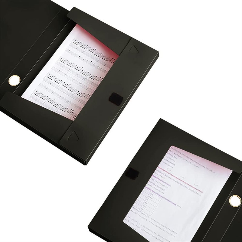 Anatch A4 Storage File Boxes Plastic Archives Cases with Lid,