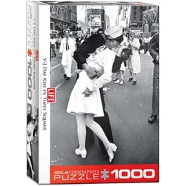 EuroGraphics Kissing on VJ Day Life Magazine (1000 Piece) Puzzle (6000-0820) , Blue