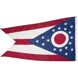 FlagSource Ohio Nylon State Flag, Made in the USA, 3x5'