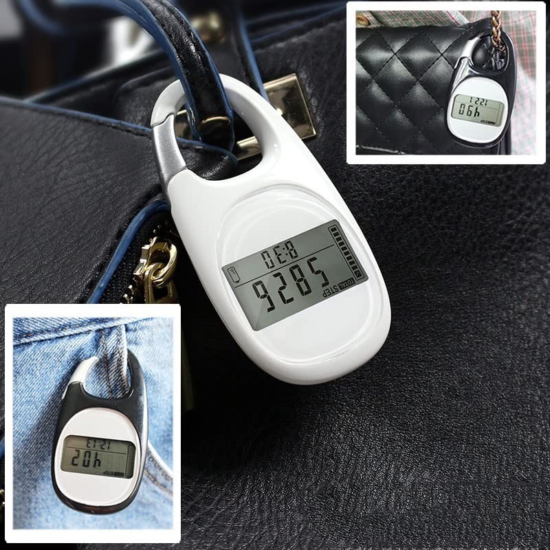 ThreeH Digital Walking Pedometer Step Tracker with Clip 7 Days