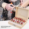 12Pcs Shank Carbon Steel Woodworking Tool Cutter Router Bit Set
