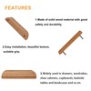 binifiMux 4 Pack 3.75" Cabinet Drawer Door Wood Pulls Knobs