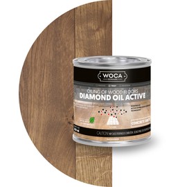 WOCA Denmark Diamond Oil Active (Concrete Grey, 8.5oz) – Extremely Durable, Plant-Based Wood Finish | Low VOC, Isocyanate-Free, Liquid-Resistant | Safe for All Wood Species, Including Exotic Woods