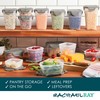 Rachael Ray Leak-Proof Stacking Container Food Storage Bin Set, 30-Piece,