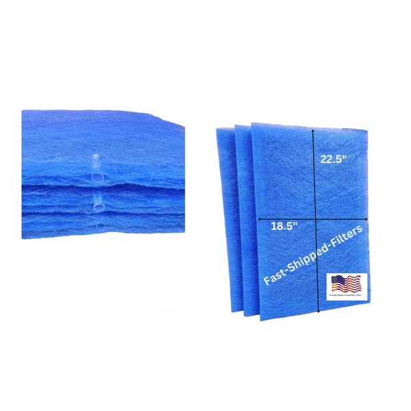 Fast-Shipped-Filters 3 Pack 20×25 Replacement Filter Pads Compatible with Garrison