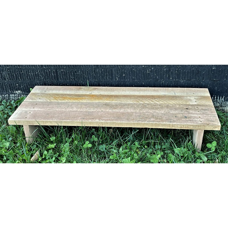 Classic Amish Reclaimed Wood Deck/Spa Step, Patio Door Platform, Indoor/Outdoor