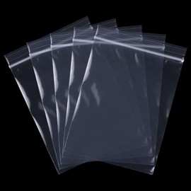 Bäcker & Lecker Zip Bags Pack of 200 7 x 10 cm Ziplock Bags Reusable Transparent Polyethylene Bags
