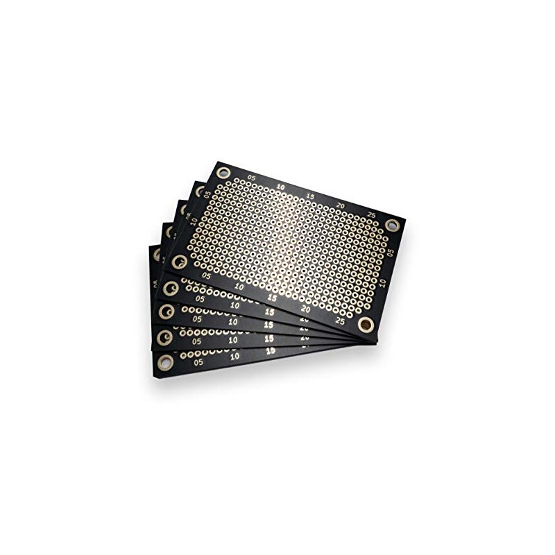 Premium Perforated Grid Boards (Pack of 5) | Double Sided