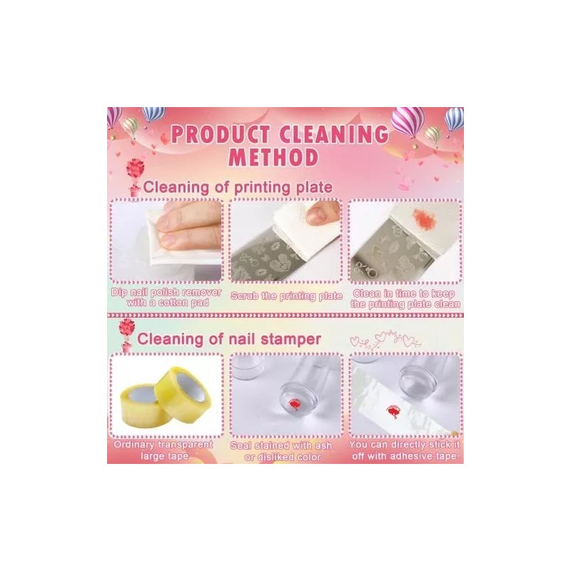 JUNEBRUSHS Juego De 10 Platos Para Estampado De Uñas Junebrushs