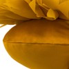 ELSKERJW Flower Shaped Fun Throw Pillows Mustard Yellow Round Cushion