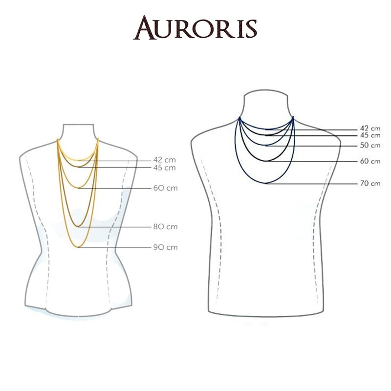 Auroris Real Leather Necklace Black, 3 mm Thick, With Stainless