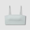 JAJU Women's Cotton Modal Tube Crop Bra_Mint Grey