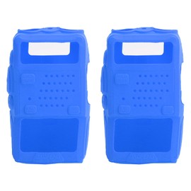 Tgoon Walky Talky Cover, Quality Silicone Walkie Talkie Protective Case Cover Easy to Use Security Offices Radios Long Range with Gel Soft Case for Baofeng Uv ? 5r (Blue)