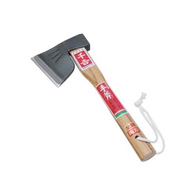Senkichi Horse Shape Hand Axe with Steel Double-edged Width 5.3 x Height 13.2 x Depth 1.0 inches (135 x 335 x 25 mm)