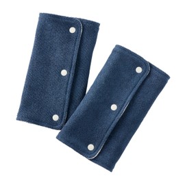 Miki House 45-6052-574 Belt Pad, Drool Cover, For Baby Carriers, For Baby Carriers, For Baby Carriers, Made in Japan, For Boys, Girls, Babies, Kids, Navy Blue x White
