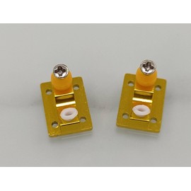 Leefai Fingerboard Aluminum Baseplate Only for Profesinal Fingerboard Trucks for re Install (Gold)