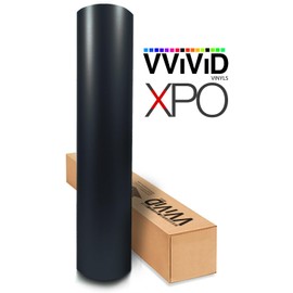 VViViD VViViD Matte Black Vinyl Wrap Adhesive Film Air Release Decal Sheet (1ft x 5ft)