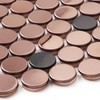 Parrotile Penny Round Tile Copper Bronze Mosaic Tiles for Kitchen