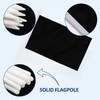 Anley Black Mini Flag 12 Pack - Hand Held Small