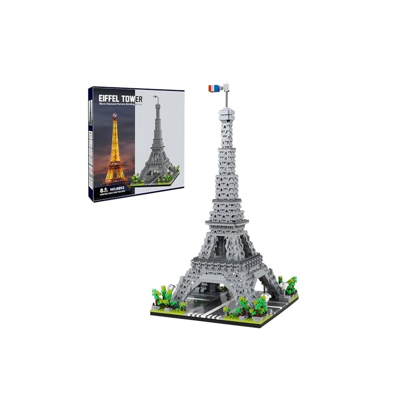 Myth Qholve Paris Eiffel Tower Model Building Blocks Micro Brick