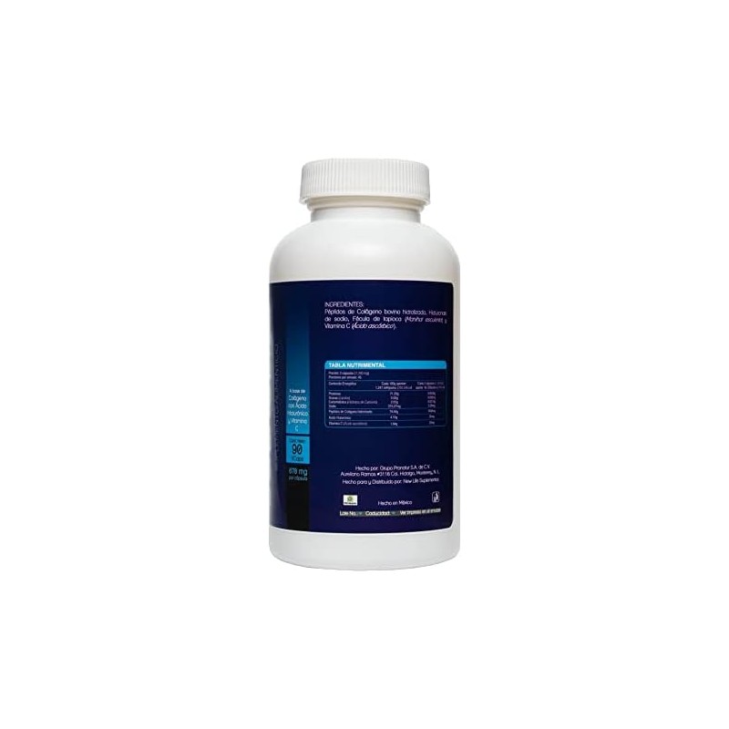 NLS Essentials COLÁGENO HIDROLIZADO ÁCIDO HIALURÓNICO 90 Cápsulas vegetales Péptidos