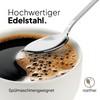JODORA Design Espresso Spoon, Matte Silver, Set of 6 Espresso
