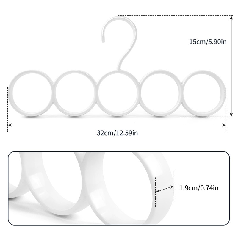 Vivi Bakie Scarf Hangers Set of 2 Multi Hangers Ring