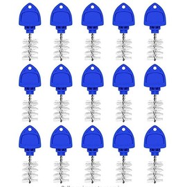 15 Pack of Beer Tap Plug Brush, Beer Faucet Brush Plugs, Beer Faucet Tap Cleaning Plug (Blue)