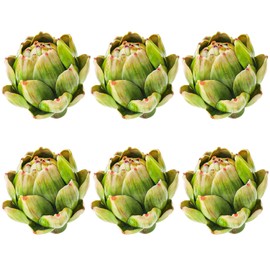 6 Piezas Artificiales Artificiales de alcachofa Verde pequeña y Realista, Ramo de Flores de imitación Realista, Centro de Mesa, Boda, Navidad, hogar, Cocina