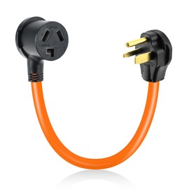 SURIEEN NEMA 6-50P to 10-30R Dryer Adapter Cord 1.5FT, 3 Prong to 3 Prong Welder Dryer Power Cord, 50A Welder Male to 30A Dryer Female Adapter, STW 10/3 AWG, ETL Listed