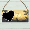 Days Until Spain Vacation Countdown Plaque with Chalkboard - Spanish
