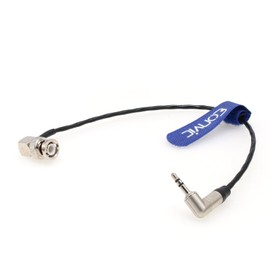 Eonvic Tentacle Sync 3.5mm TRS to BNC Timecode Cable for Canon EOS C300/500 Sony F55/ Amira/Zoom F8 Camera,30CM