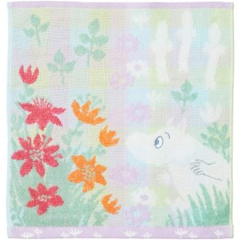 Marushin 1505006400 Moomin Hand Towel, Approx. 13.4 x 14.2 inches (34 x 36 cm), Return to the Forest