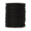 0.5mm Round Leather Cord 25 Meters Black