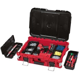 xokisde 48-22-8424 Tool Box, Packout Toolbox Fits Milwaukee 75-Pound Capacity Polymer Packout 22'' Standard Tool Box