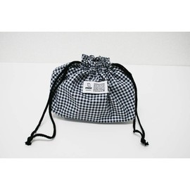 moz Gingham Lunch Bag (Drawstring Bag, Check)