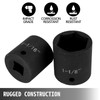 VEVOR Impact Socket Set 1/2 Inches 19 Piece Impact Sockets,