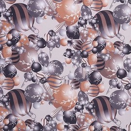 Mook Fabrics Christmas Fabric [45in. Wide] – 100% Cotton Material for Quilting | Running Dress Cloth | Arts, Crafts & Sewing, Ornaments Black/Gold Cut by The Yard