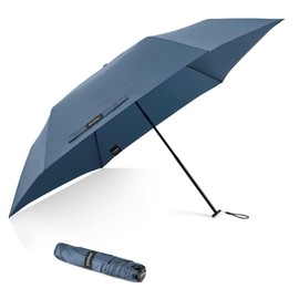 G4Free Compact Umbrella & Travel Umbrella, 115g, Ultralight, Ultra Small, UPF 50+ Mini UV Parasol, Carbon Fiber Ribs, navy
